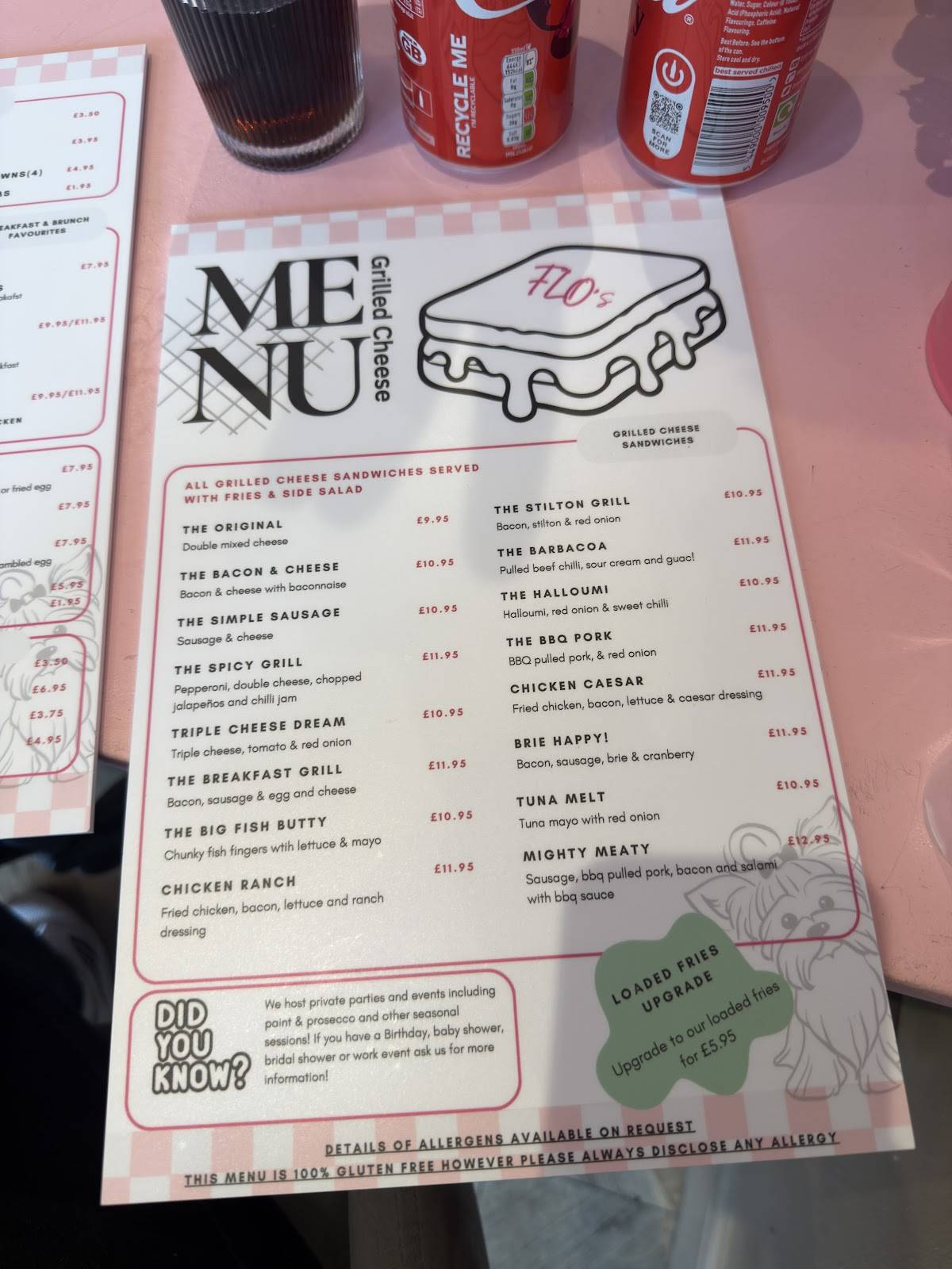 Flo's Diner меню