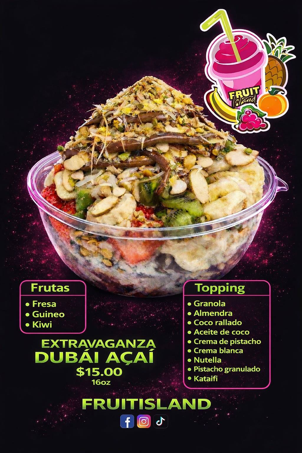 Fruit Island меню