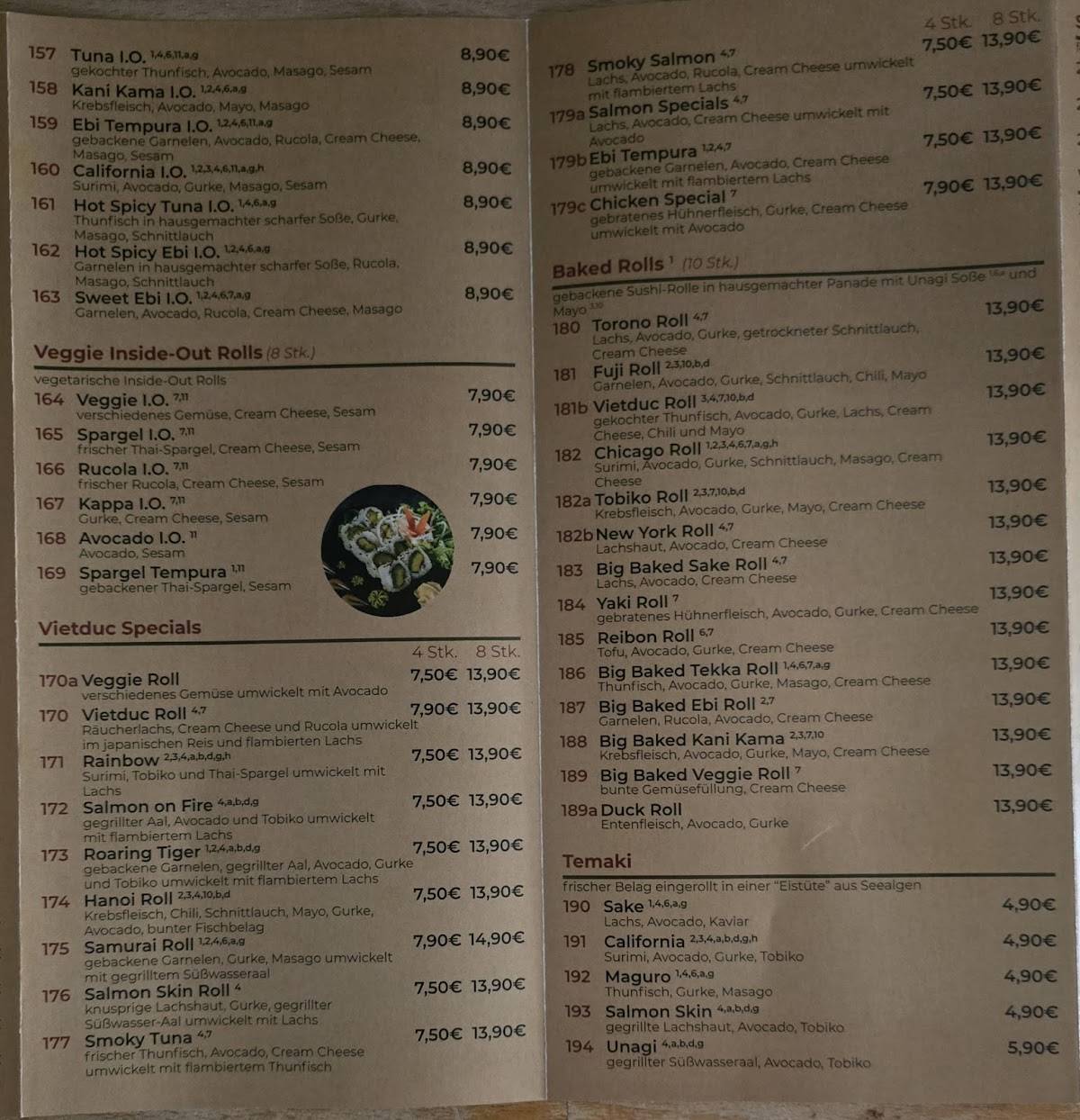 Fujimo Restaurant меню