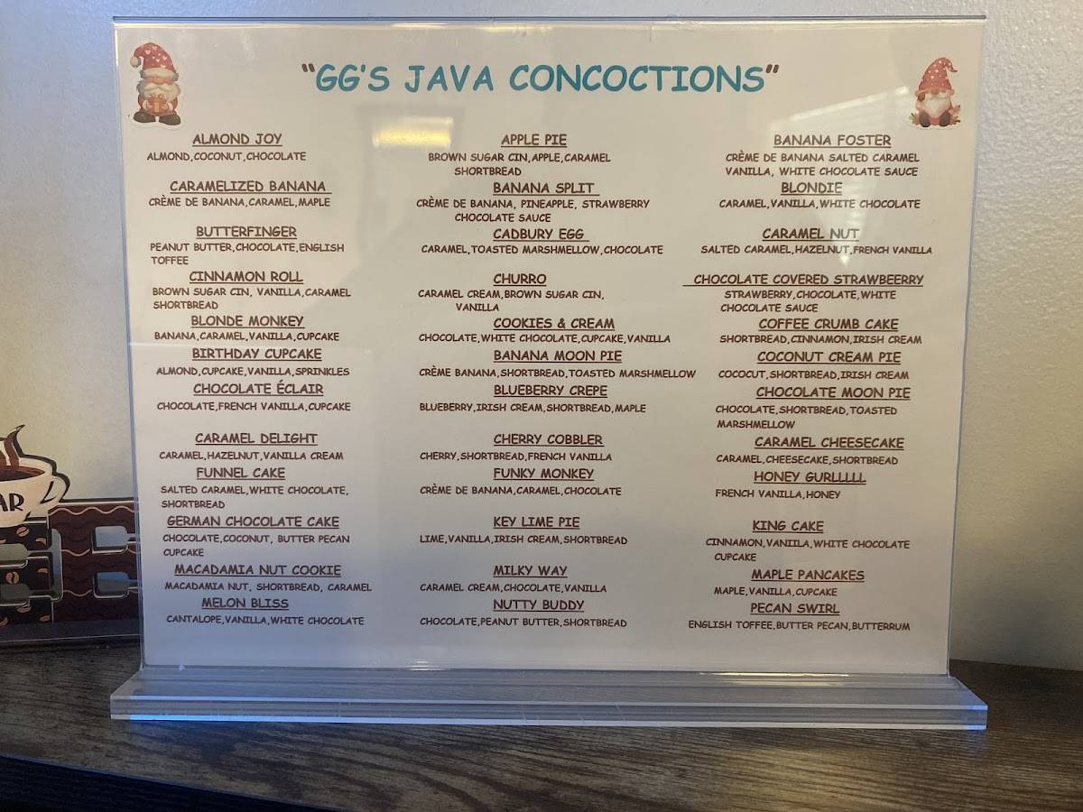 GG's Java меню