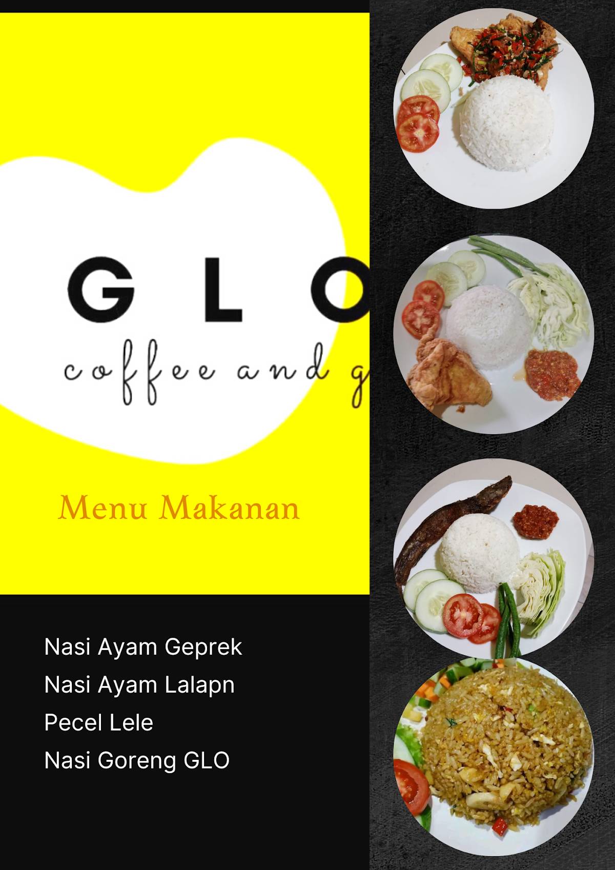 New Glow Caffe меню