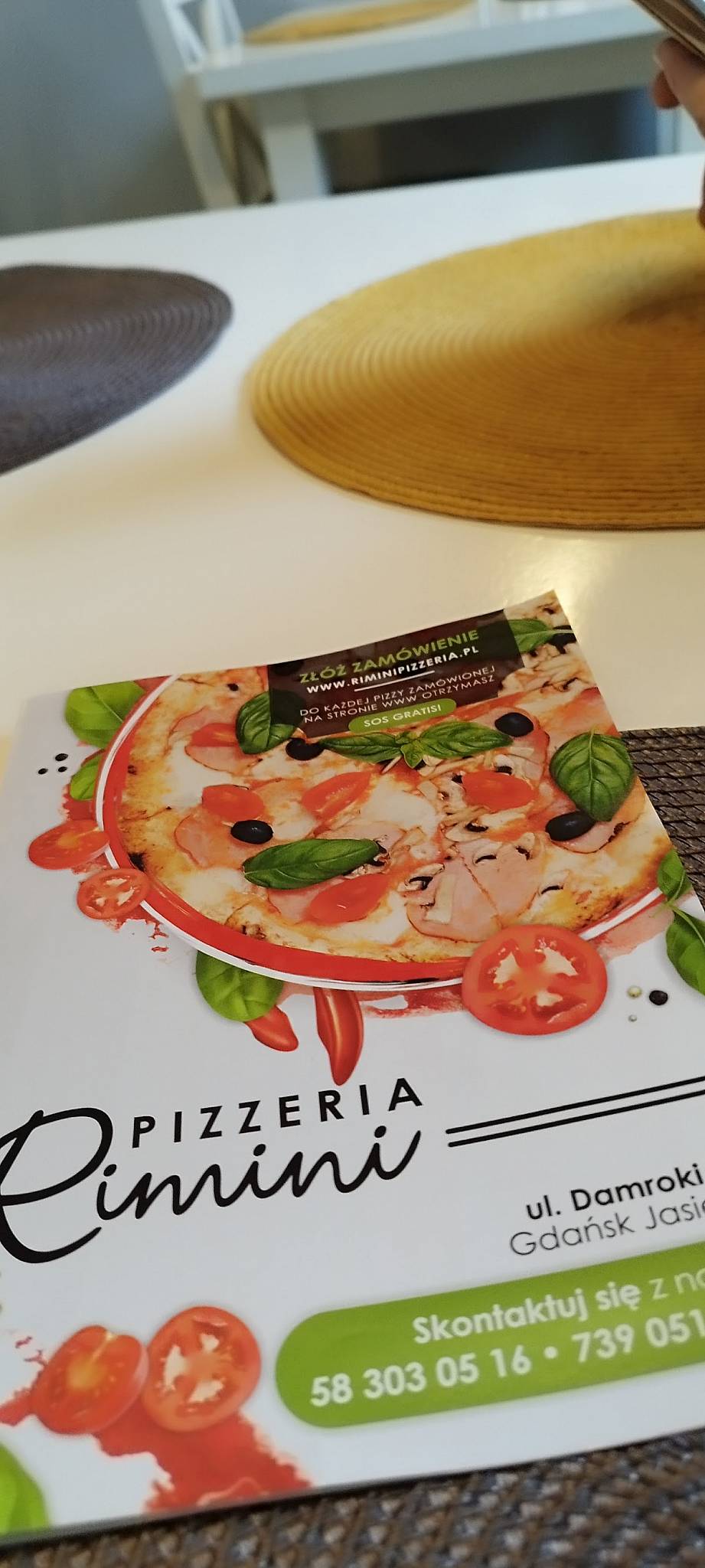 Pizzeria Rimini меню
