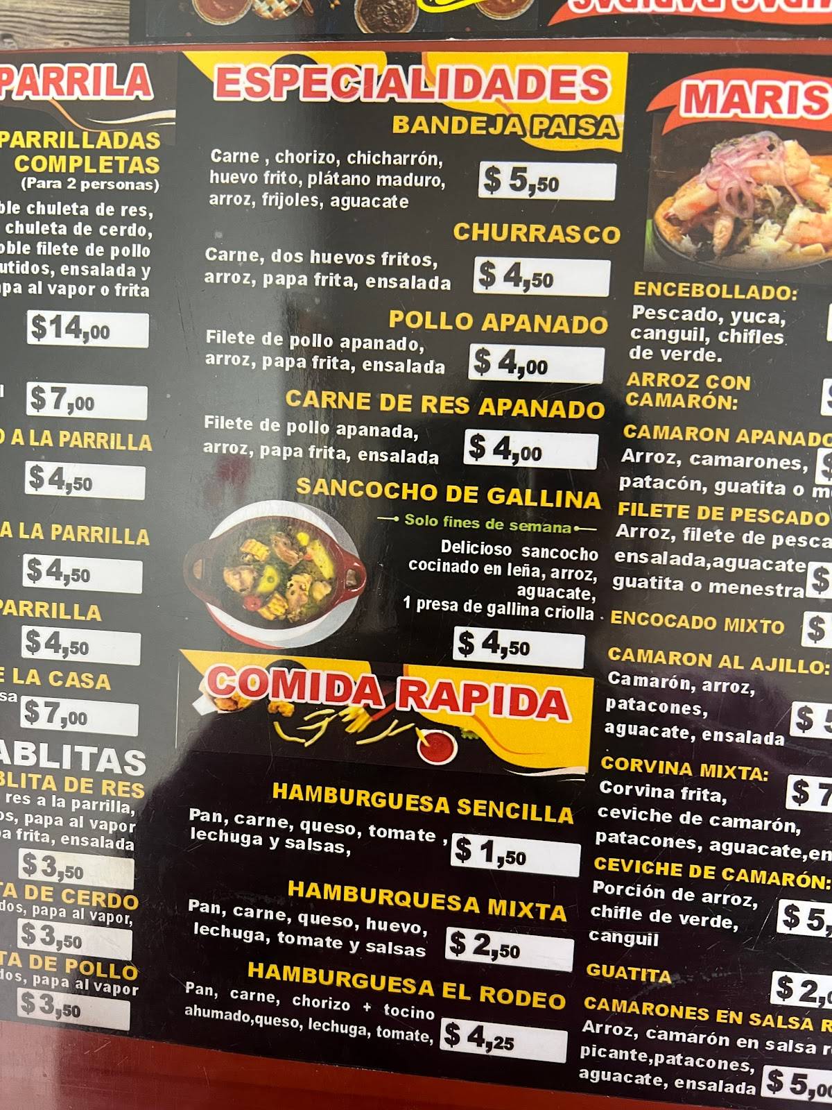 Grill El Rodeo меню