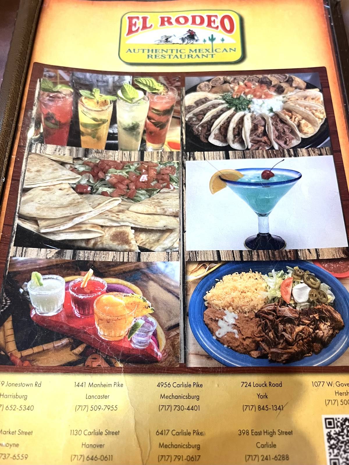 El Rodeo меню
