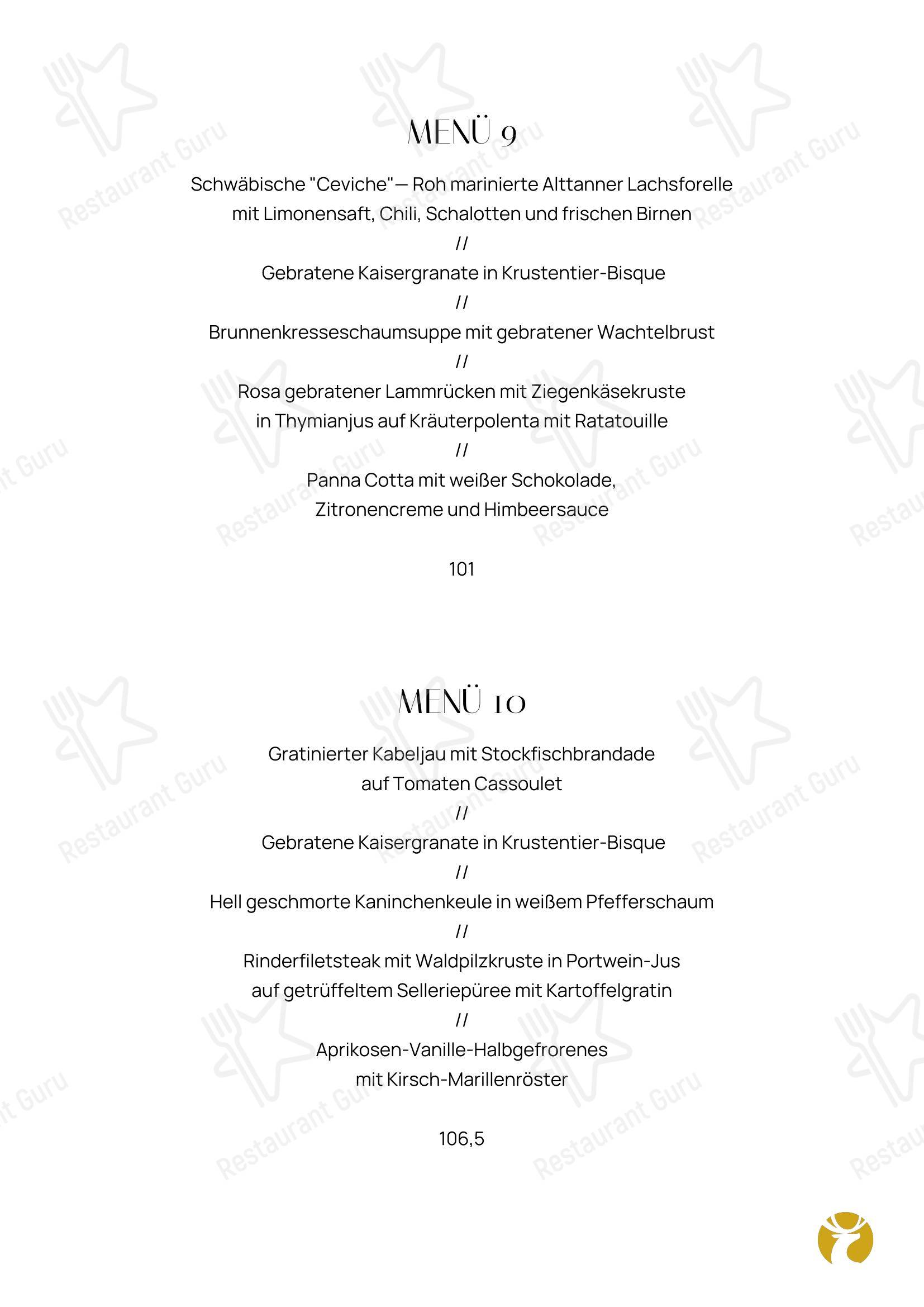 Hirscheck Ravensburg в Равенсбурге - Меню напитков