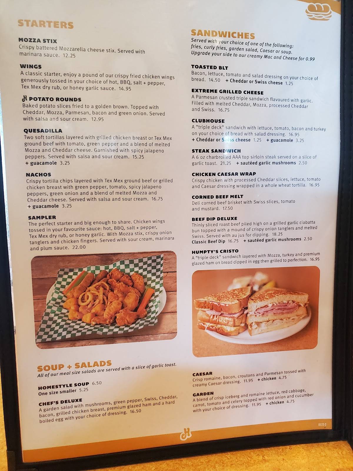 Humpty's Big Plate Diner - 4th Street меню
