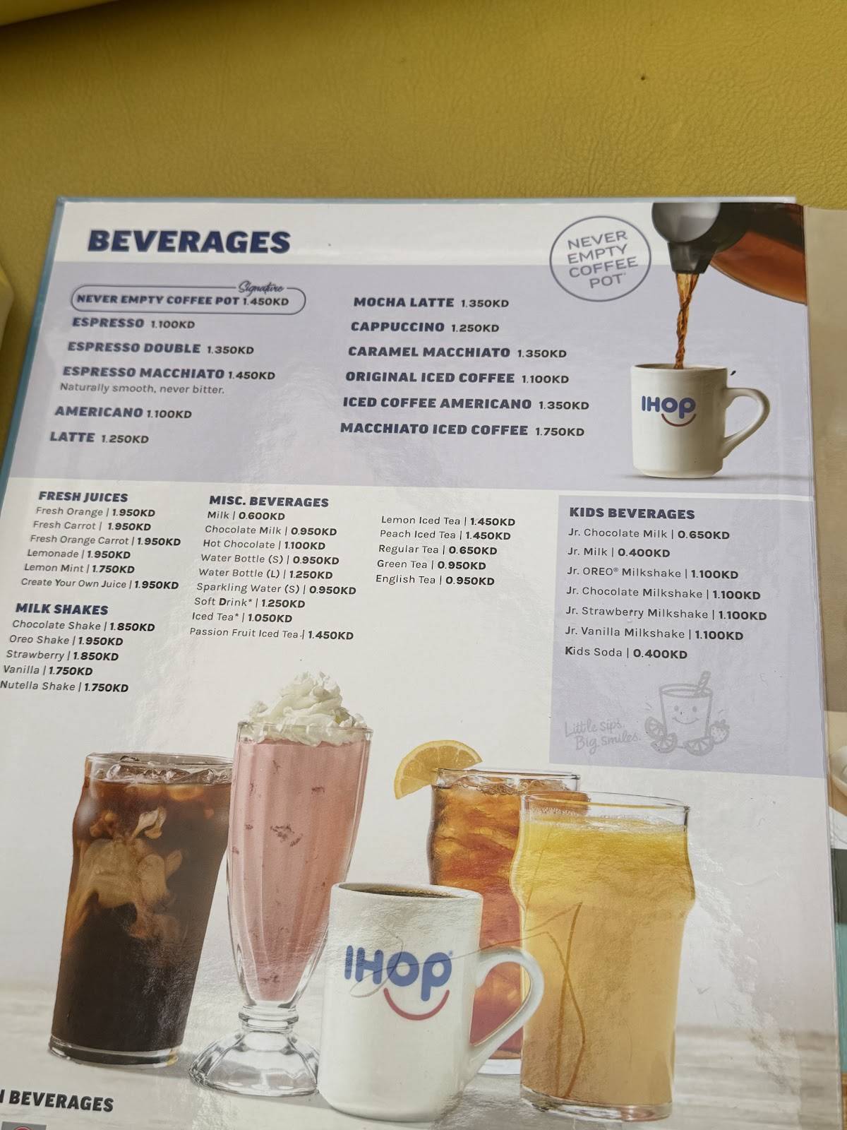 IHOP Avenues Mall меню