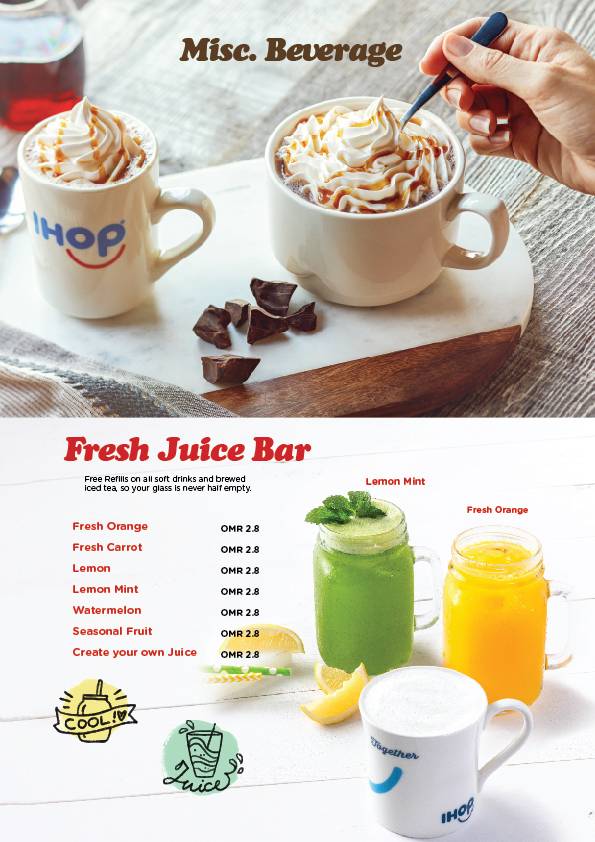 IHOP меню