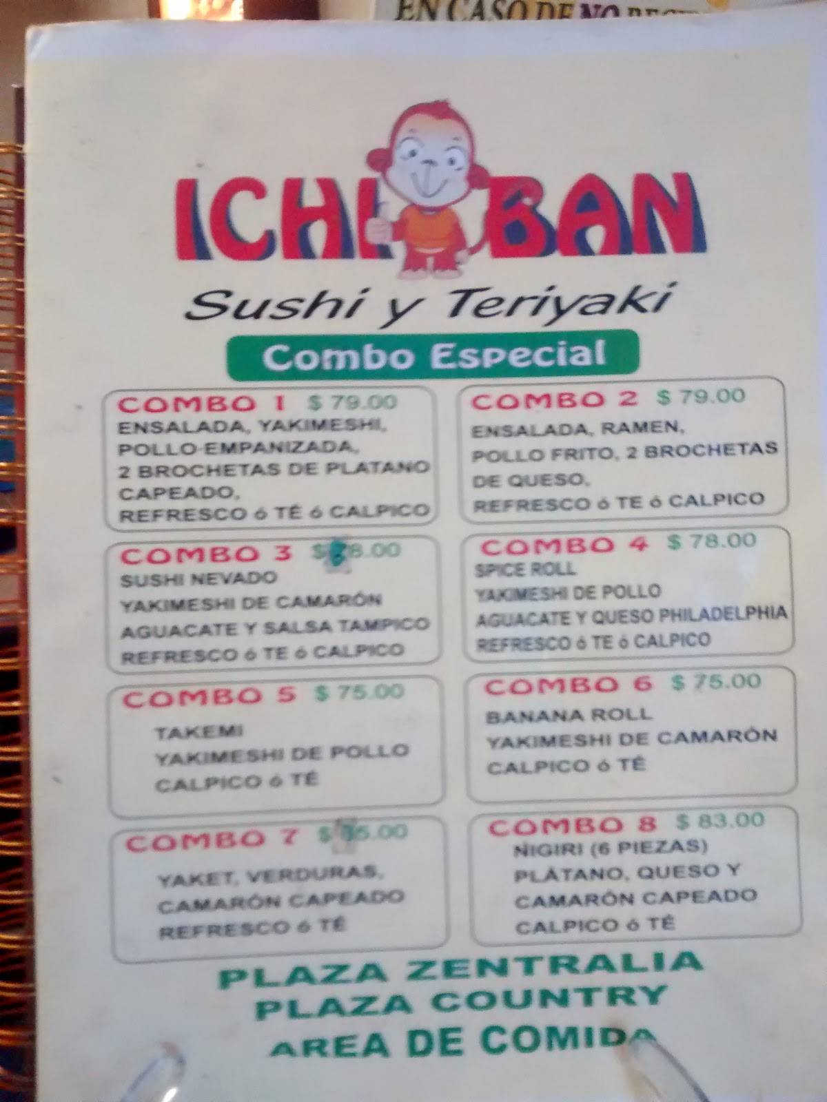 Ichiban меню