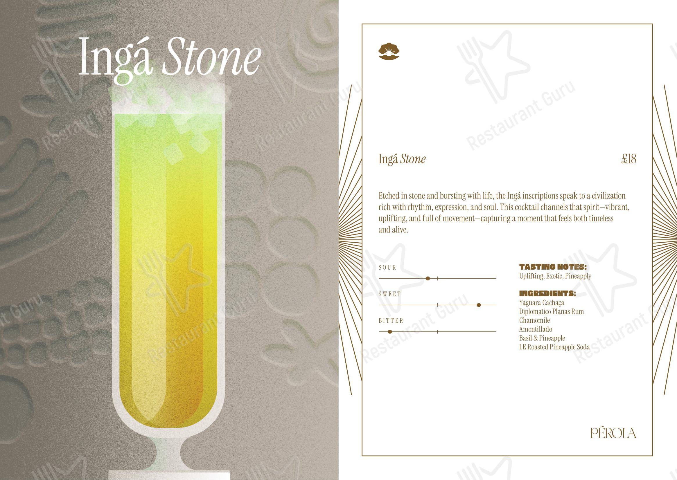 Lunch Menu паба и бара JOIA Rooftop Bar
