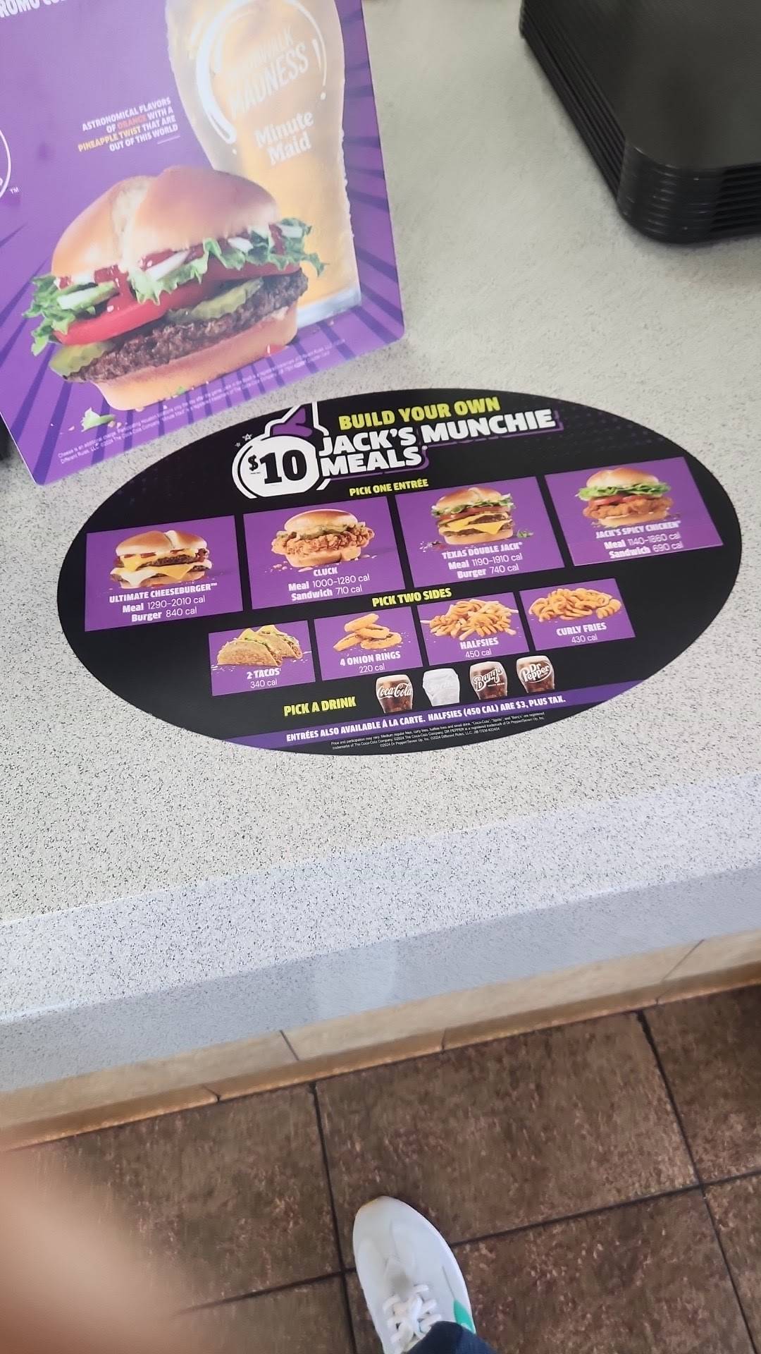 Jack in the Box меню