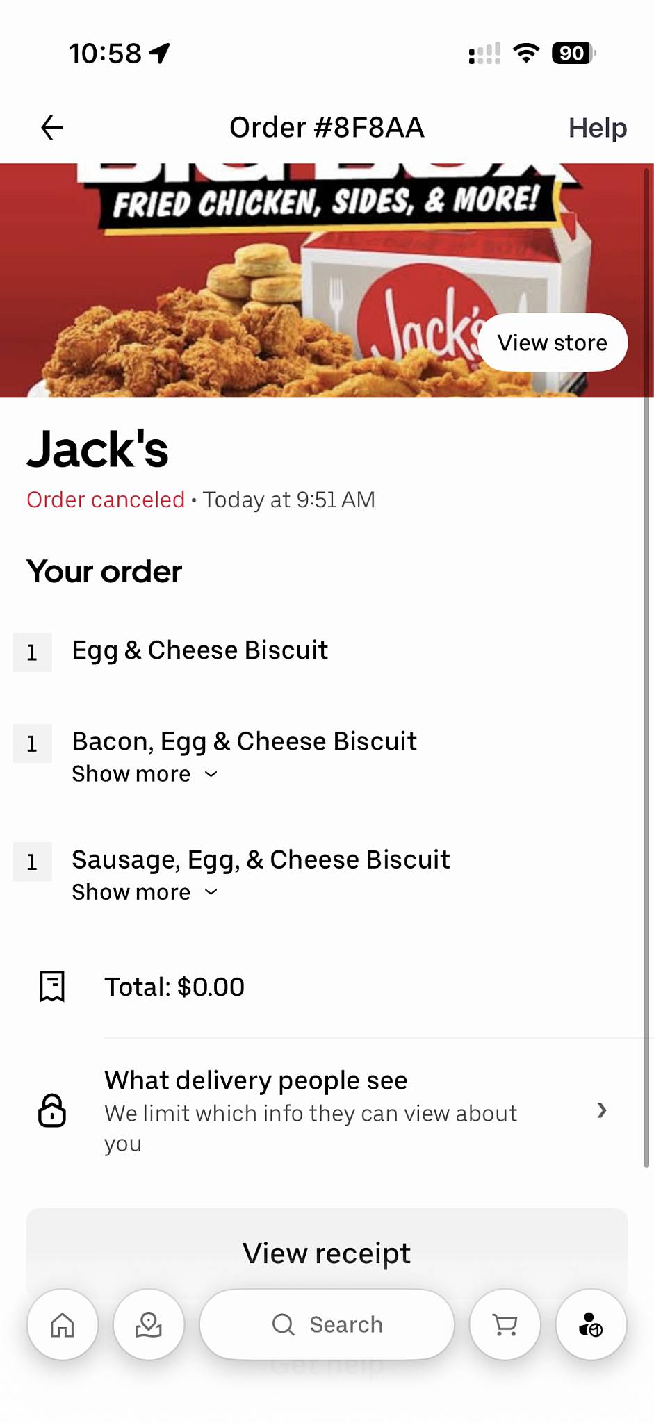 Jack's Family Restaurant меню