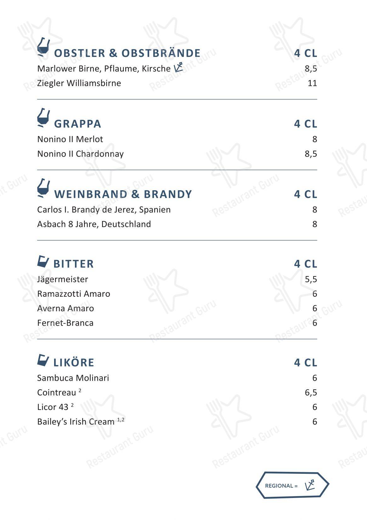 KAI40 Restaurant & Bar - Rostock в Ростоке - Основное меню