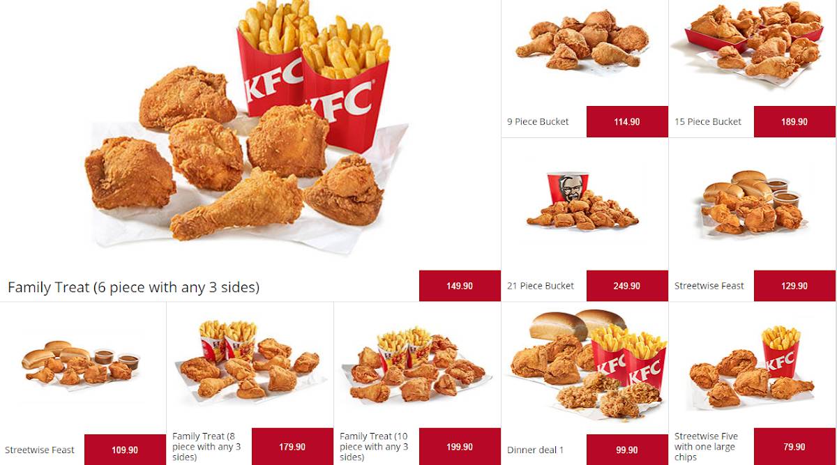 KFC Rustenburg Fatima меню