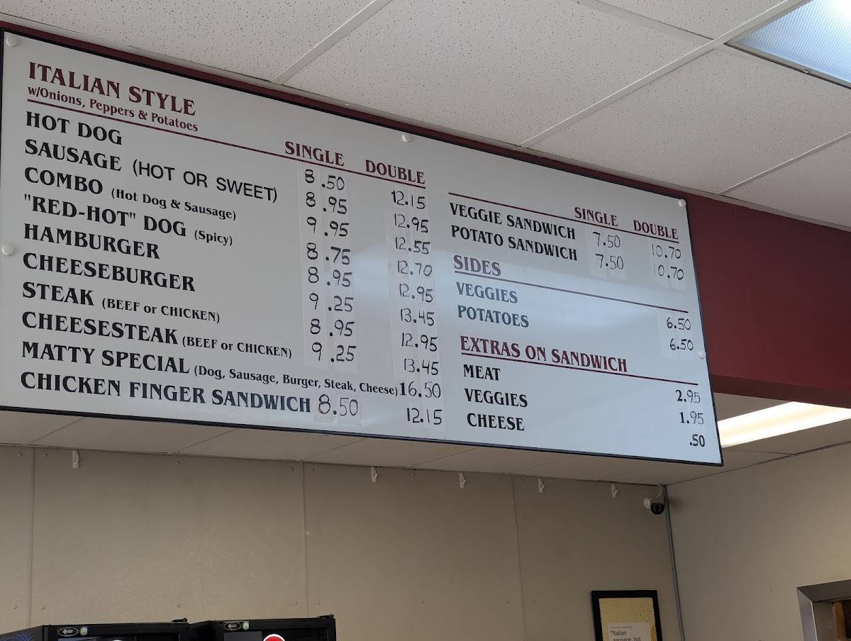 Jimmy Buff's Italian Hot Dogs меню