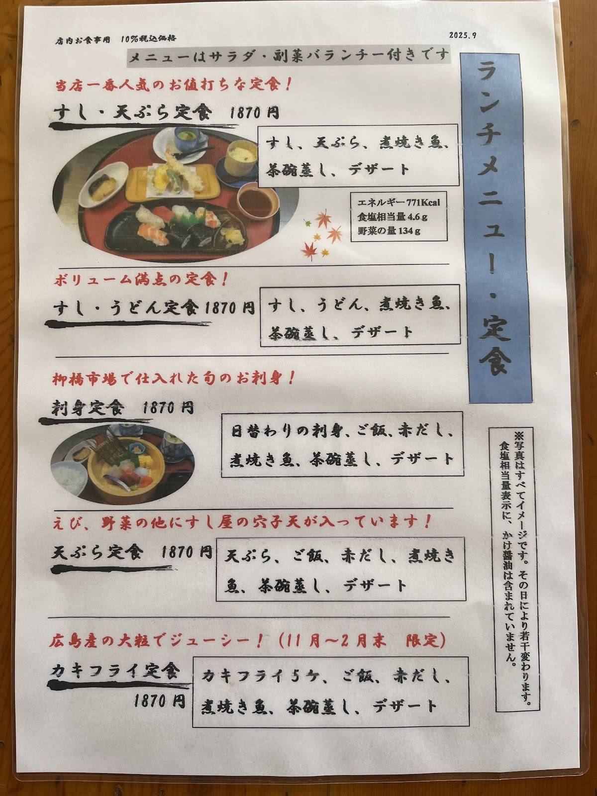 Kin Sushi меню