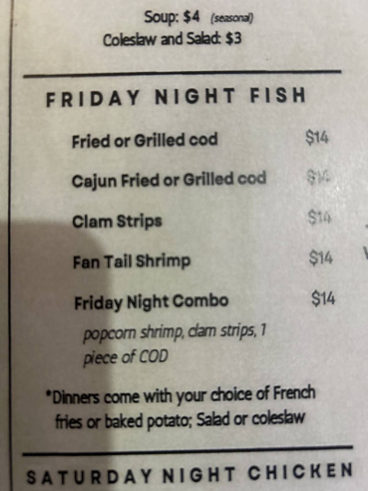 Kreiser’s No Problem Pub меню