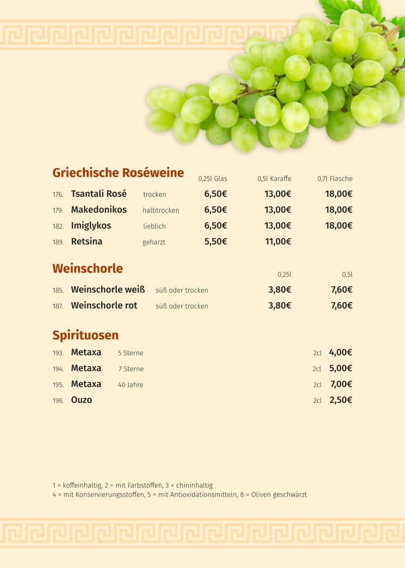 Griechisches Restaurant Delphi меню
