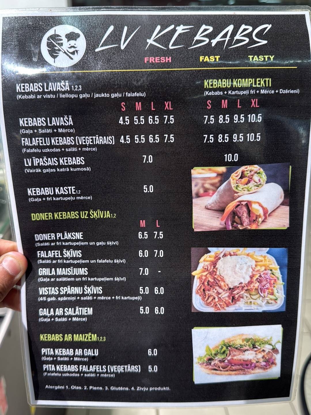 LV KEBABS меню
