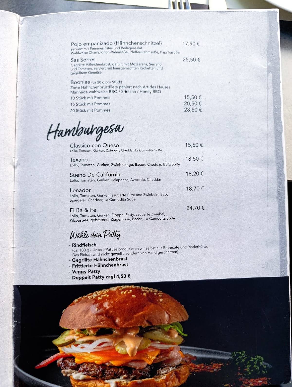 La Comodita -Riegelsberghalle - меню