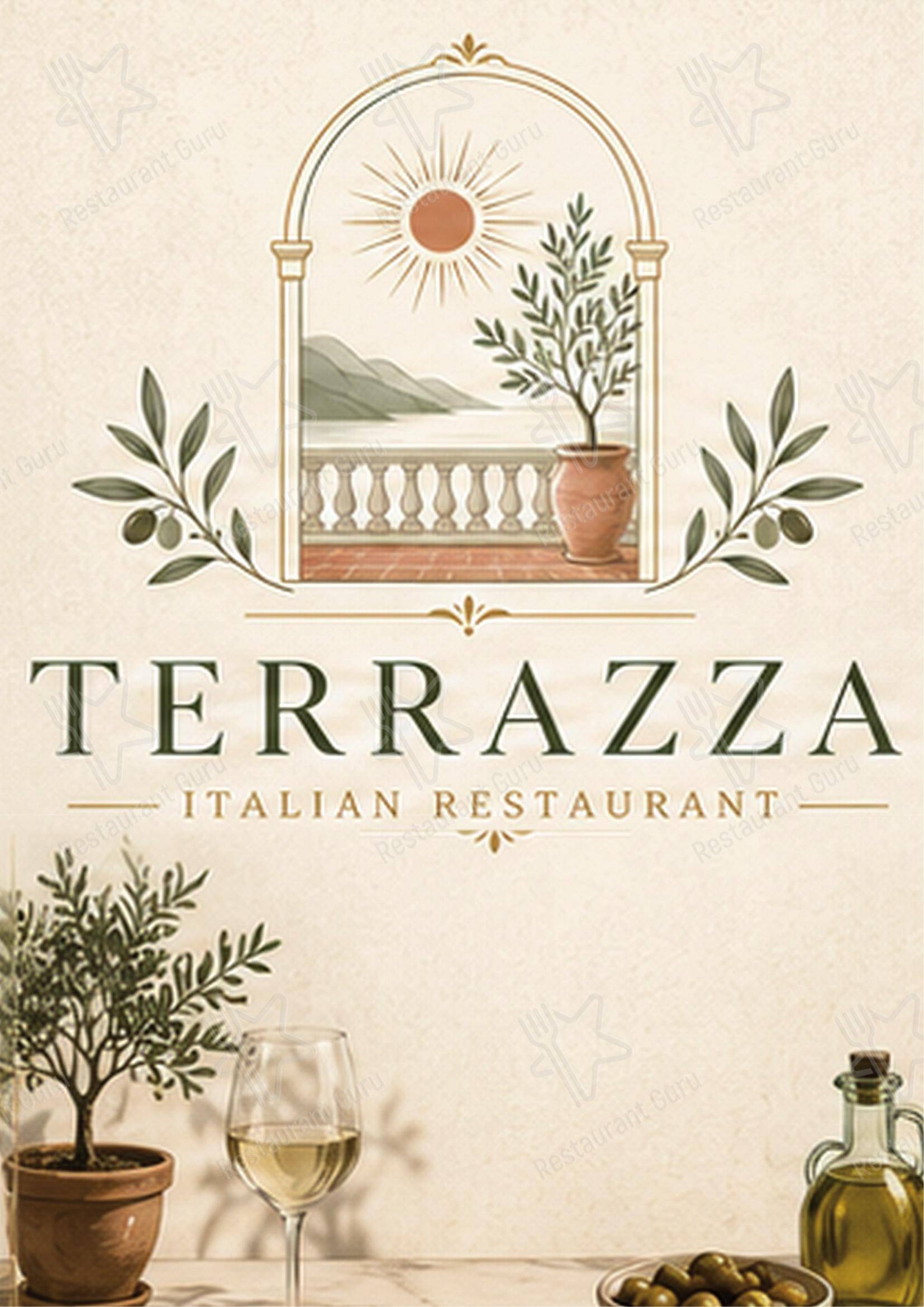 Меню напитков ресторана La Terrazza Ristorante Italiano в Рагелях