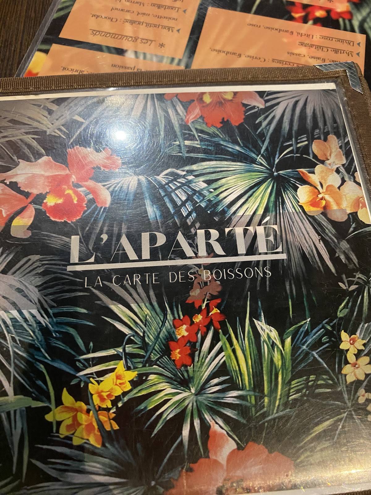 L'aparté меню