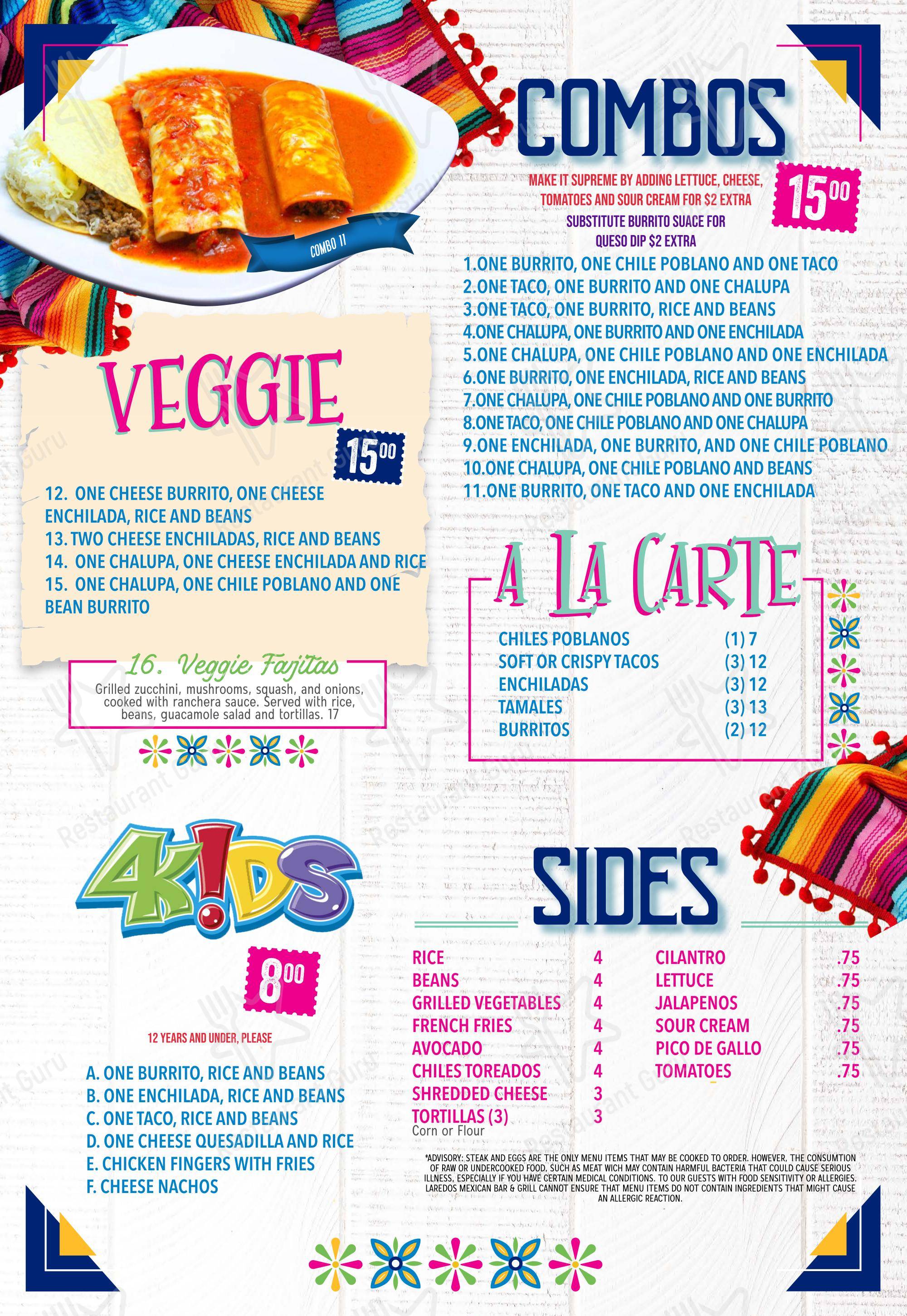 Laredo Mexican Restaurant в Старке - Меню напитков