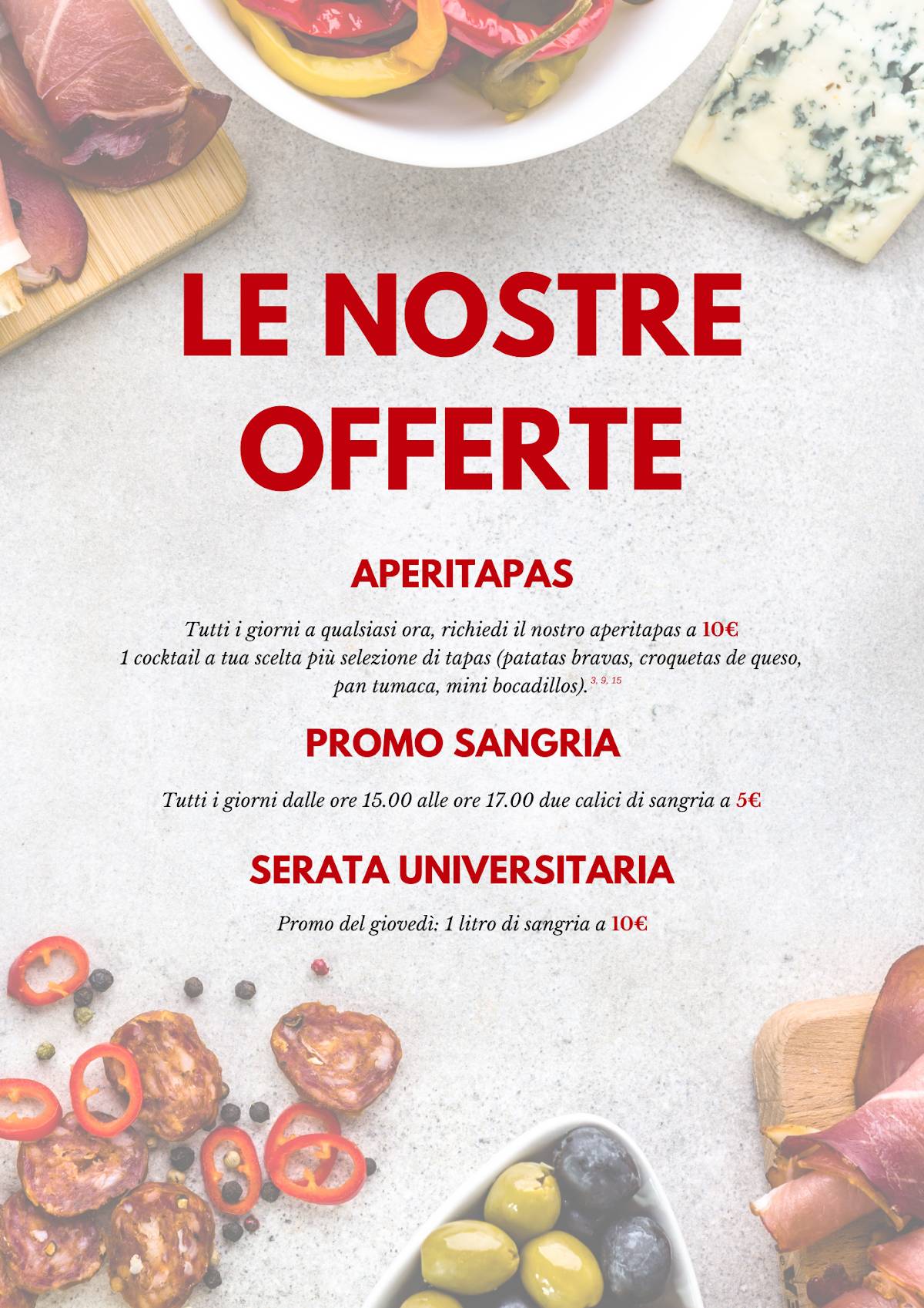 Las Tapas меню