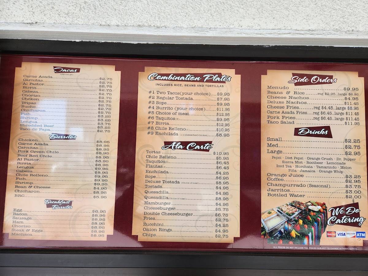 Leno's Rico Taco меню