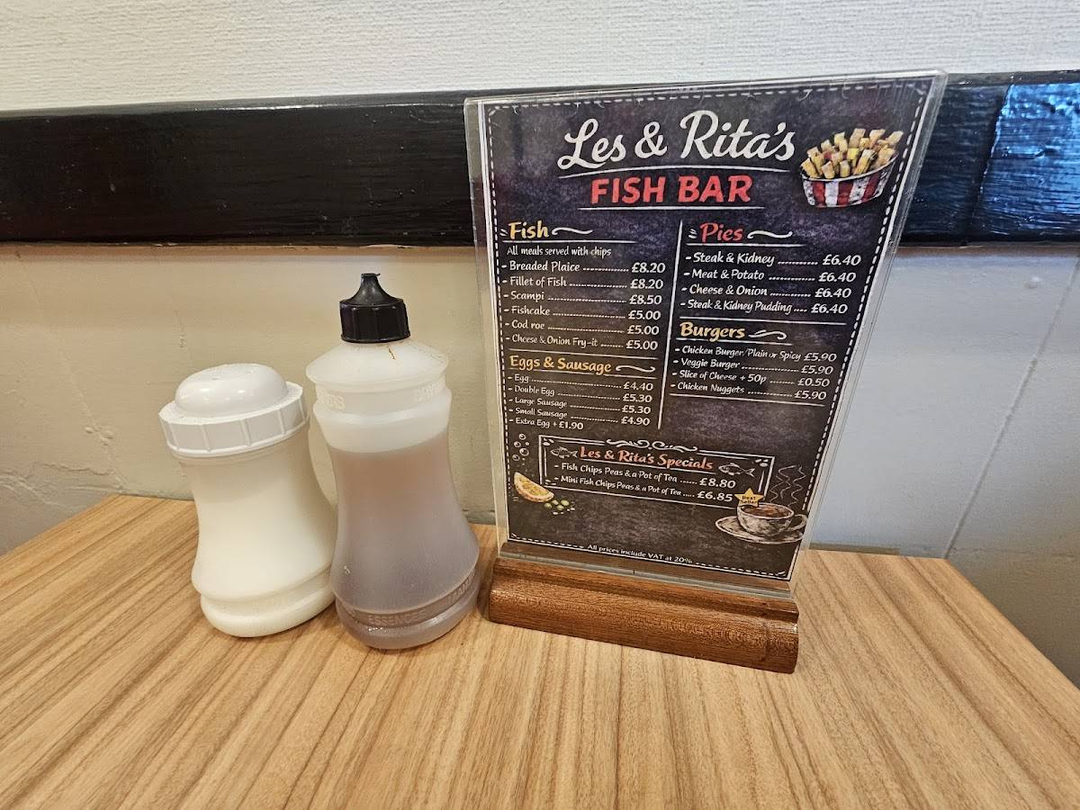 Les & Rita's Fish Bar меню