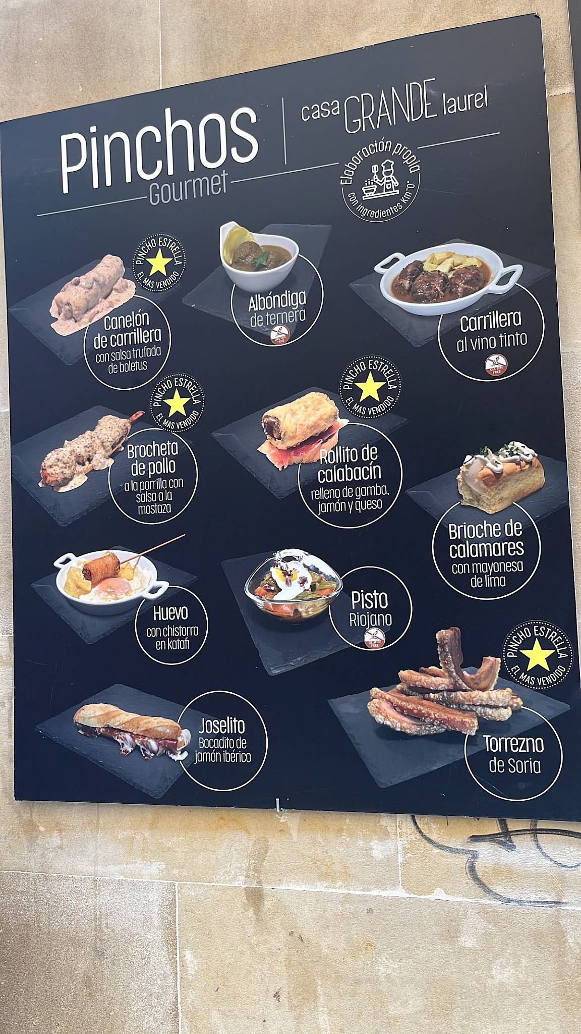 Restaurante Iruña меню