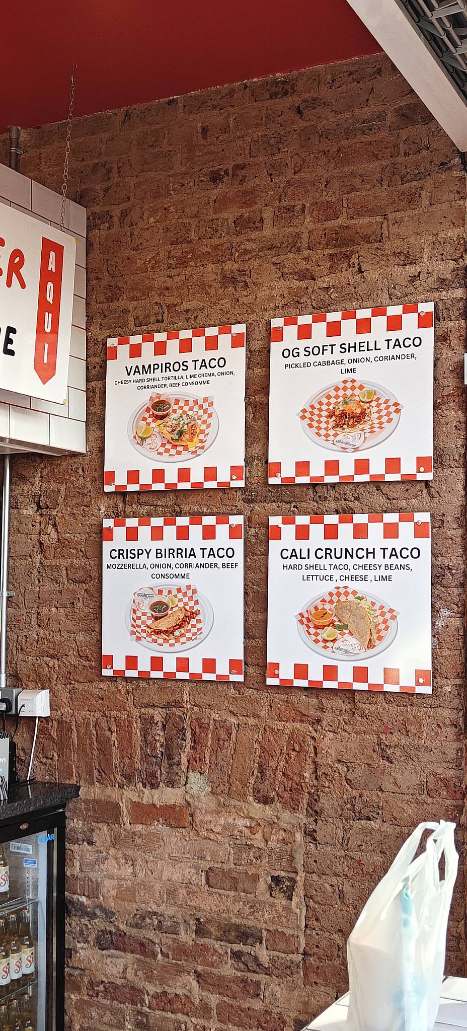 Two Twins Tacos Notting Hill меню