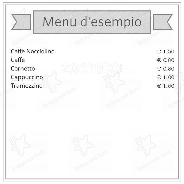 Bar Luna E Bingo меню