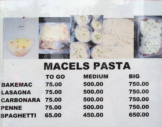 Macels меню