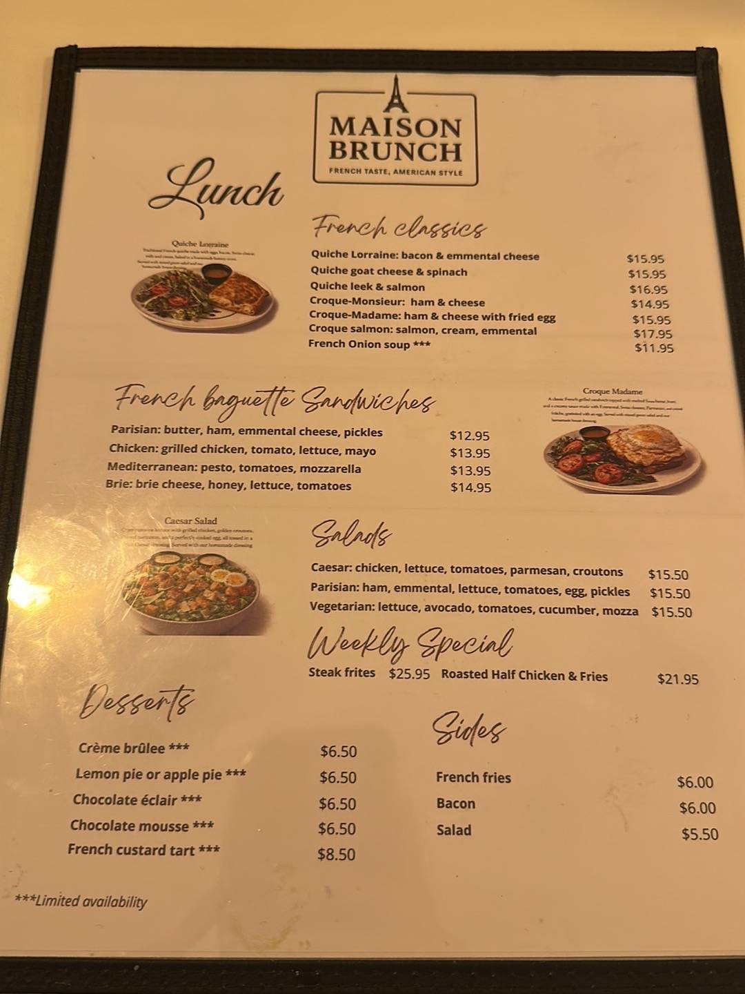 Maison Brunch – Boca Raton меню
