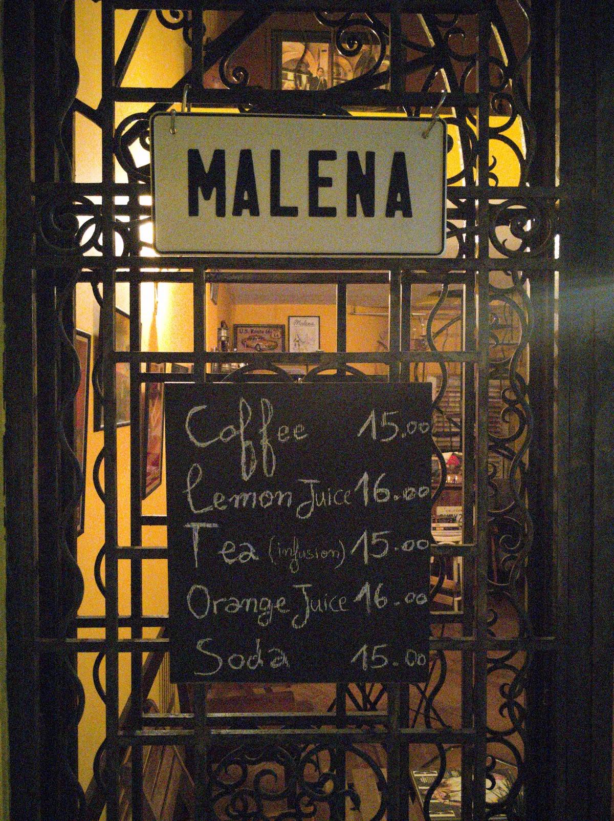Malèna 1940 / Boutique Coffee Shop меню