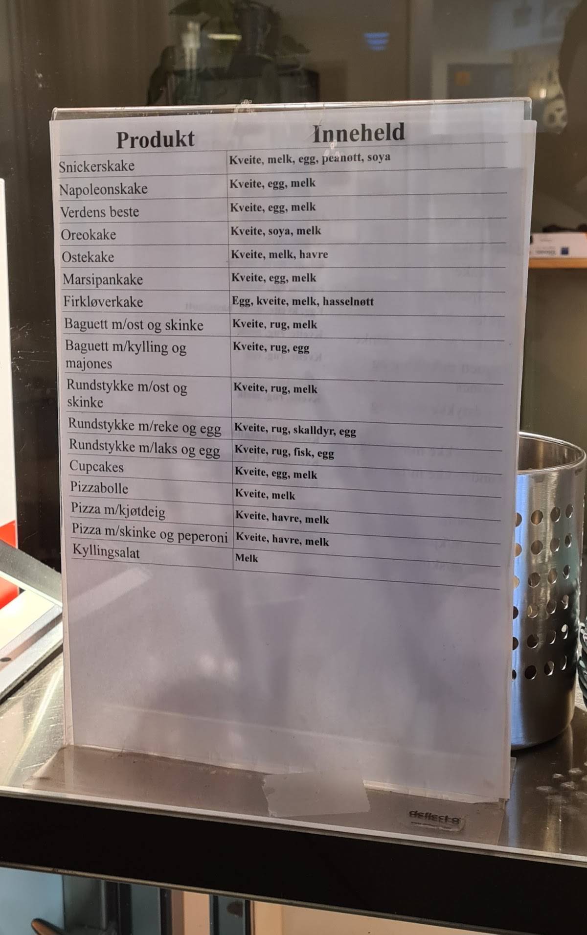 Matstova kafe avd. Stryn torg меню