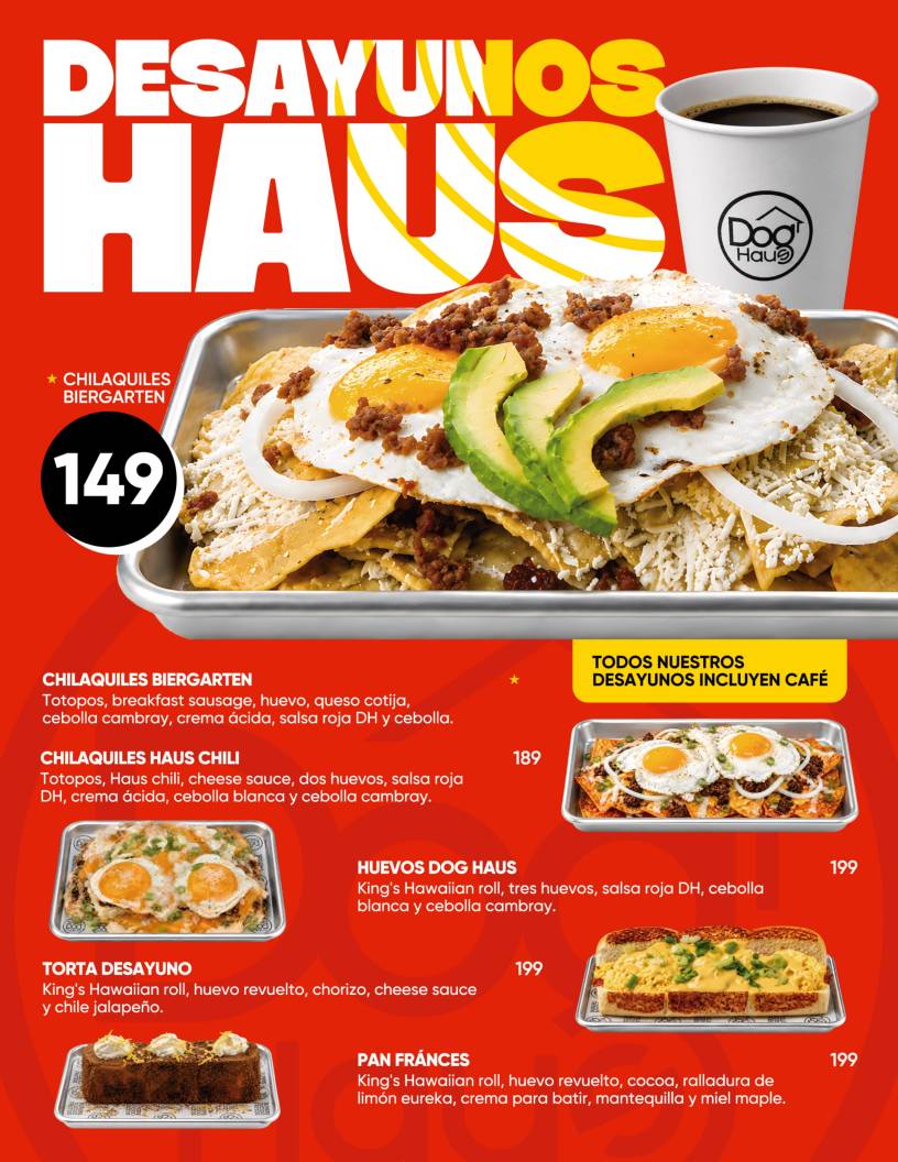 Dog Haus меню