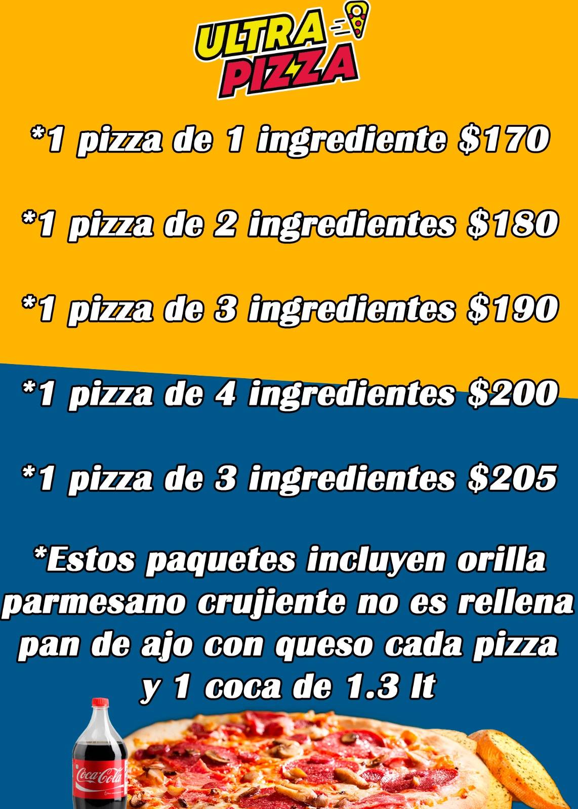 ULTRA PIZZA CHENKU меню