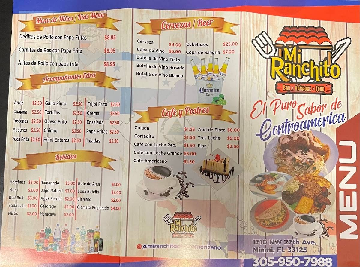 Mi Ranchito Bar - Karaoke - Food меню