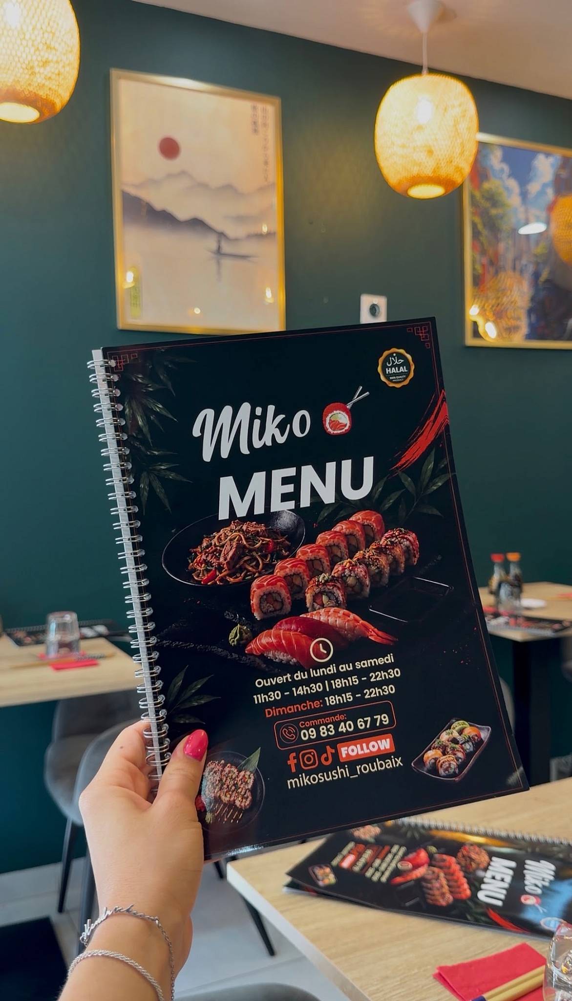 Miko SUSHI ROUBAIX меню