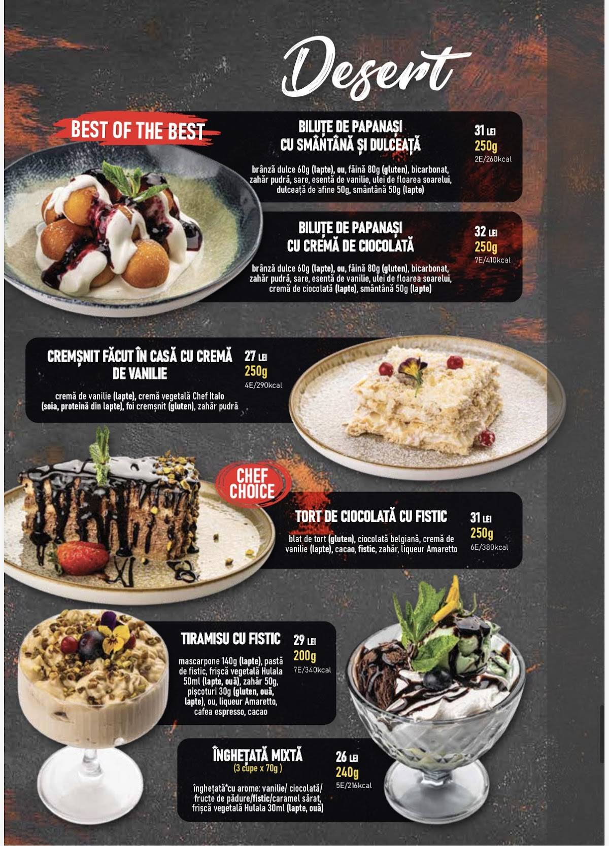 Miraj Bistro - Moinesti 47 меню