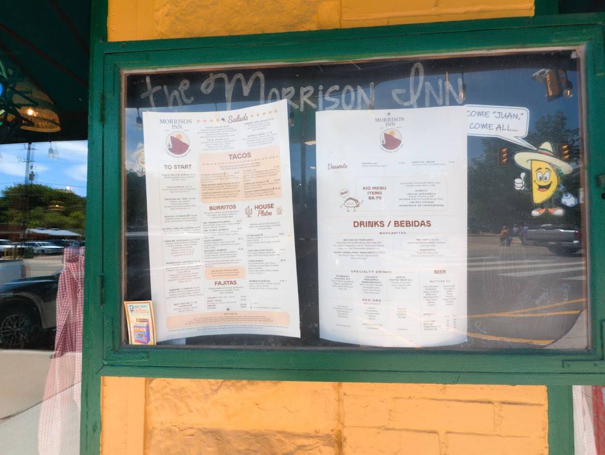Morrison Inn меню