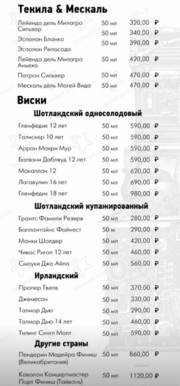 Взгляните на меню Сон Менделеева
