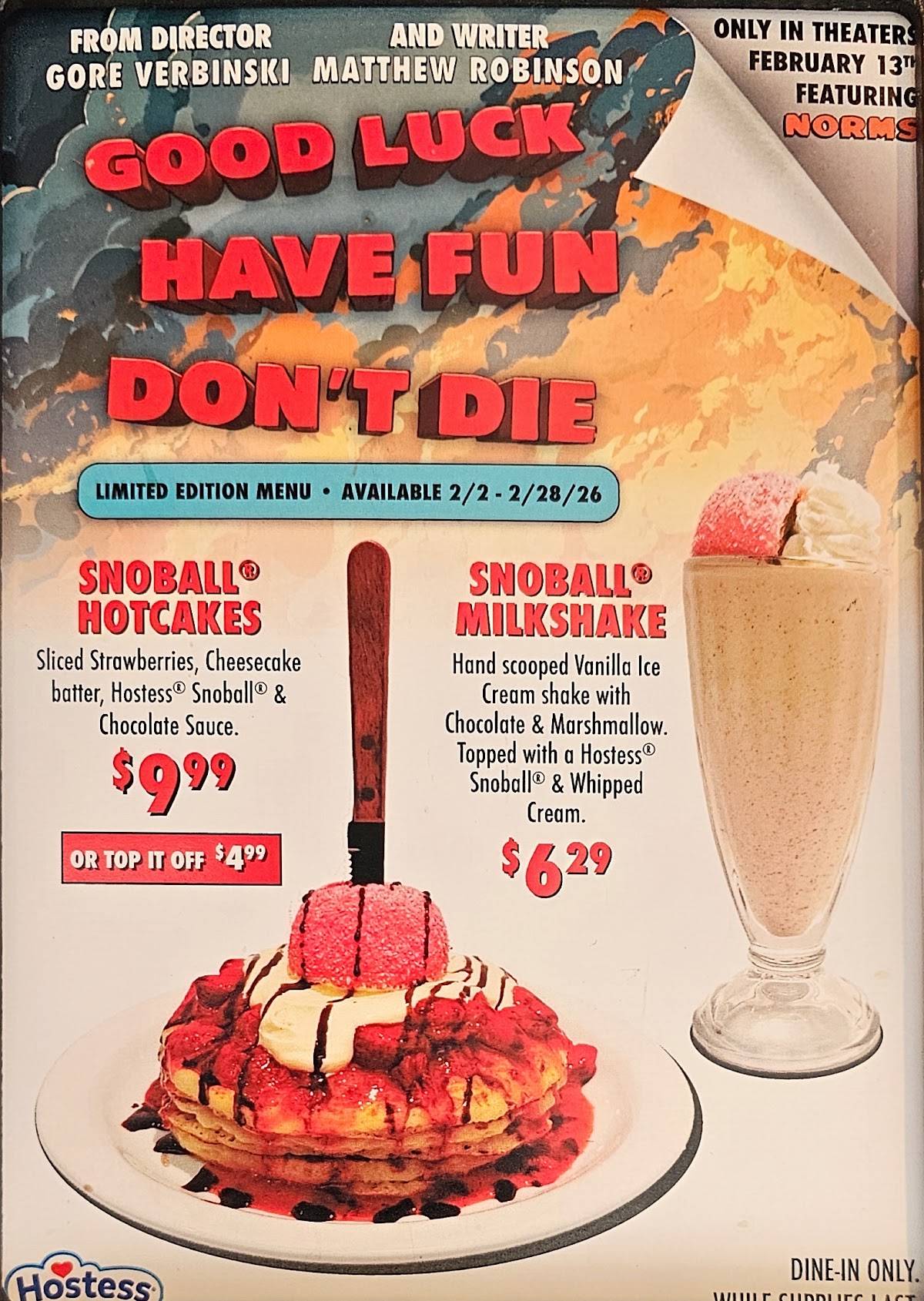 NORMS Restaurant меню