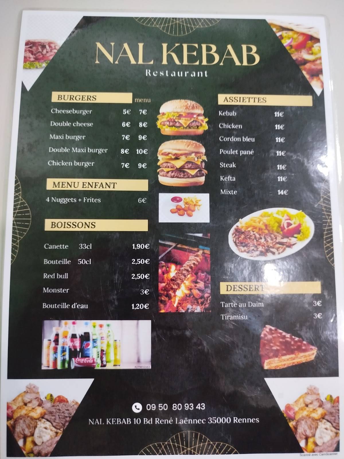 Nal Kebab меню