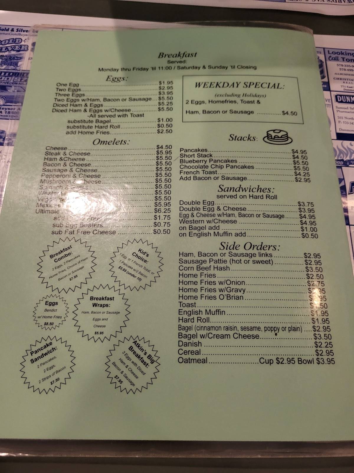 Neen's Diner меню