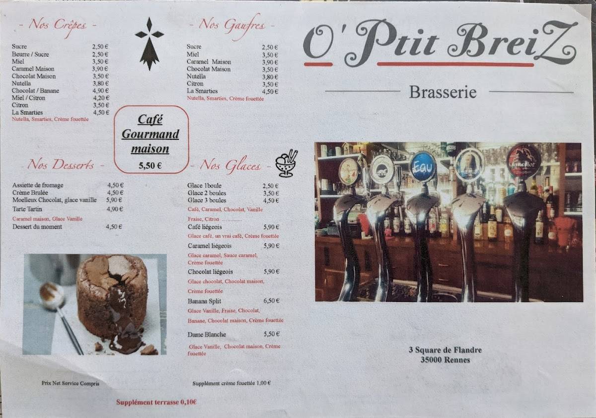 O' Ptit BreiZ меню