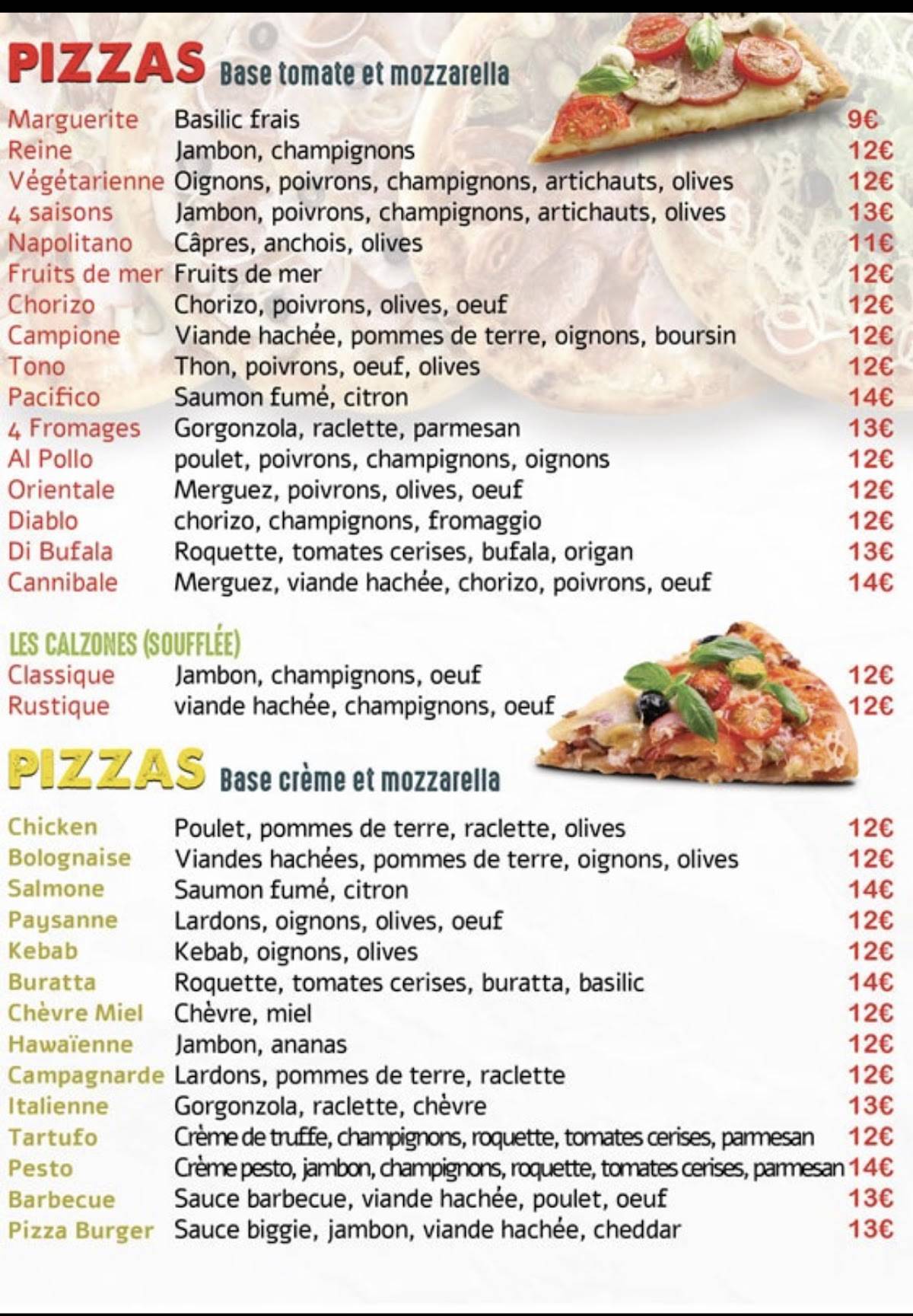 O’Pizza Street меню