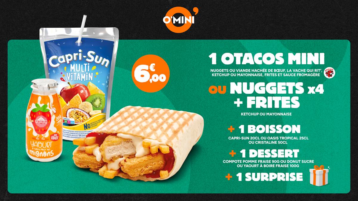 O'Tacos Rouen Rive Droite меню